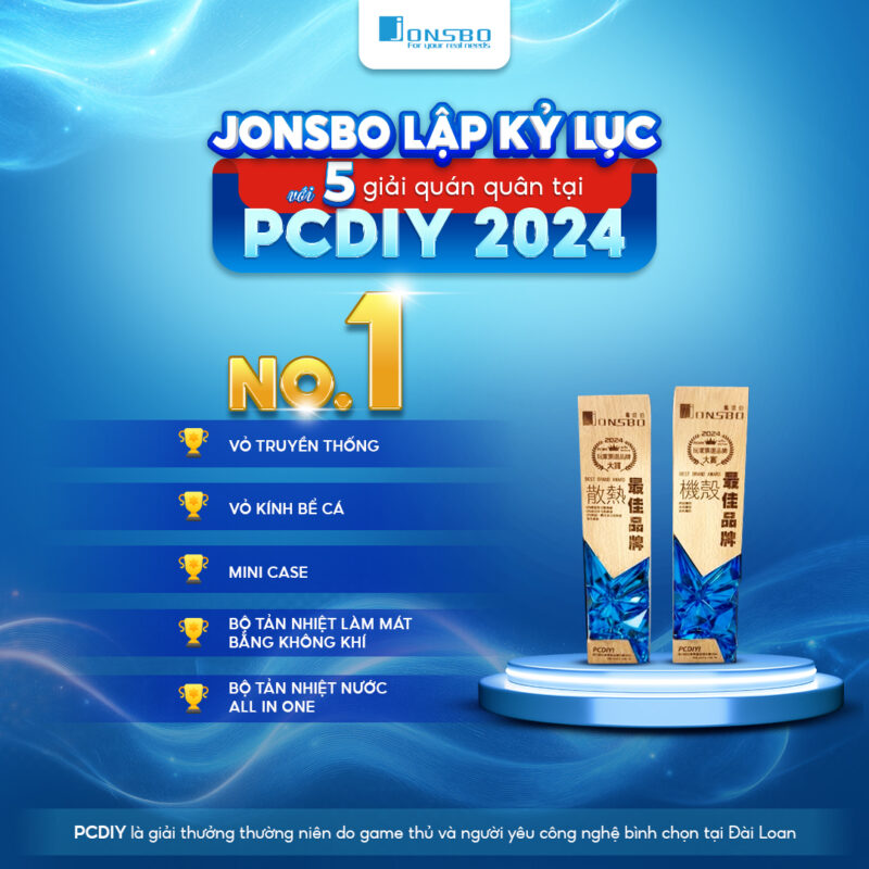 Jonsbo - Thương hiệu lập kỷ lục tại PCDIY 2024