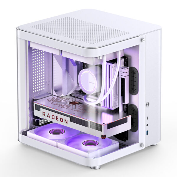 VỎ CASE PC JONSBO TK-1 WHITE - Hình ảnh 2