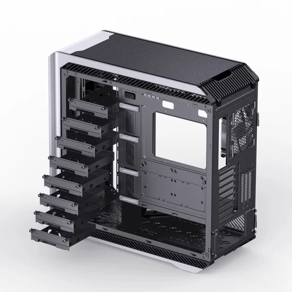 VỎ CASE PC JONSBO D500 SILVER - Ảnh 9