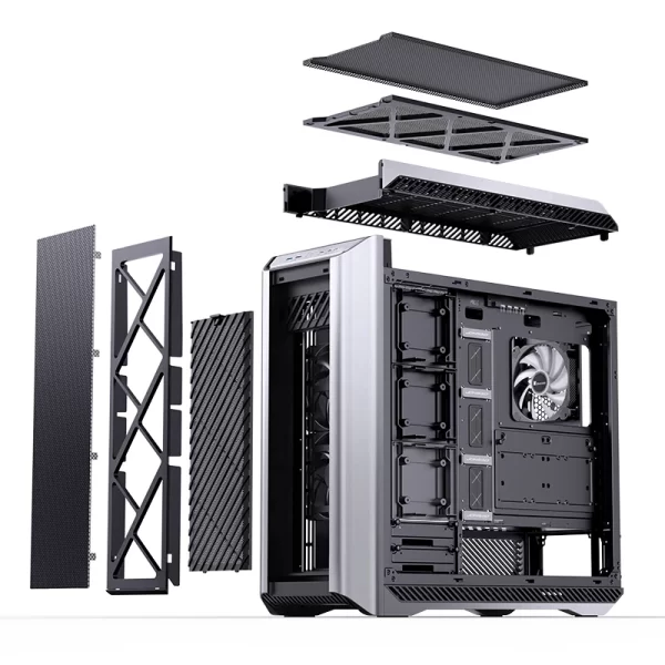 VỎ CASE PC JONSBO D500 SILVER - Ảnh 11