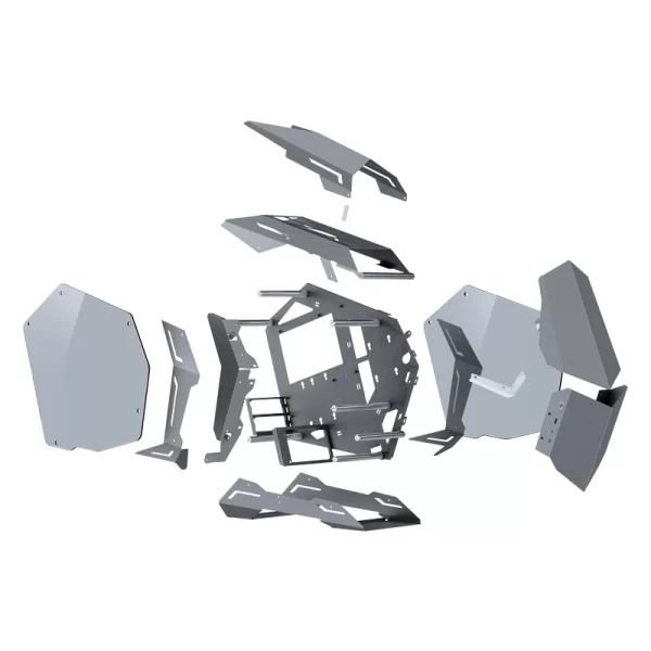 VỎ CASE PC JONSBO MOD-3 MINI GREY - Hình ảnh 8