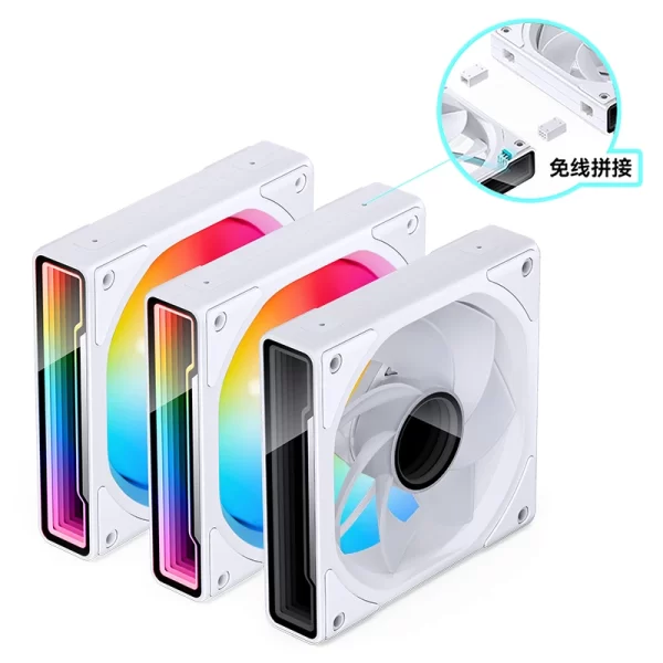 QUẠT TẢN NHIỆT JONSBO ZK-120WR WHITE - Hình ảnh 16