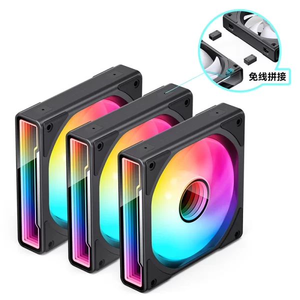 QUẠT TẢN NHIỆT JONSBO ZK-120B BLACK - Hình ảnh 5