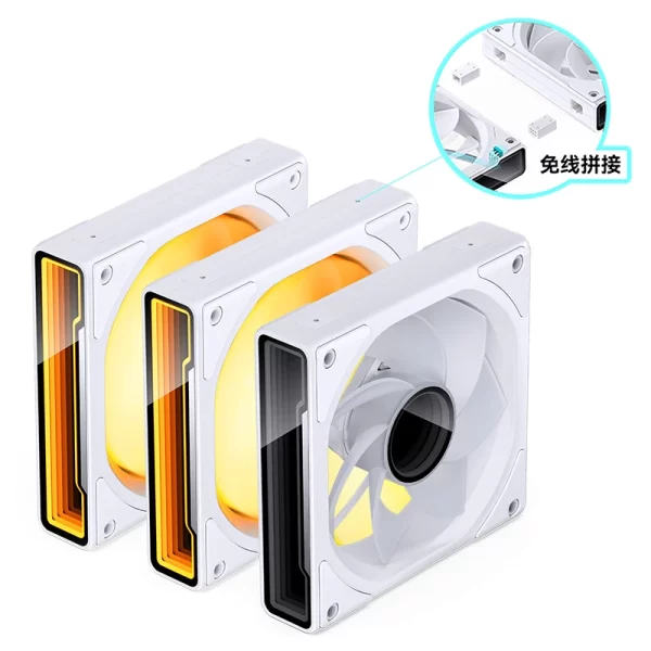 QUẠT TẢN NHIỆT JONSBO ZK-120WR WHITE - Hình ảnh 5