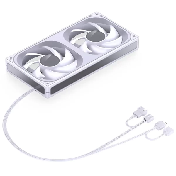 QUẠT TẢN NHIỆT JONSBO ZB-240W/WR WHITE - Hình ảnh 11