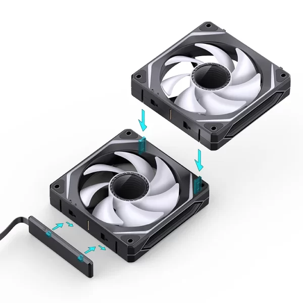 QUẠT TẢN NHIỆT JONSBO ZL-120B BLACK - Hình ảnh 21