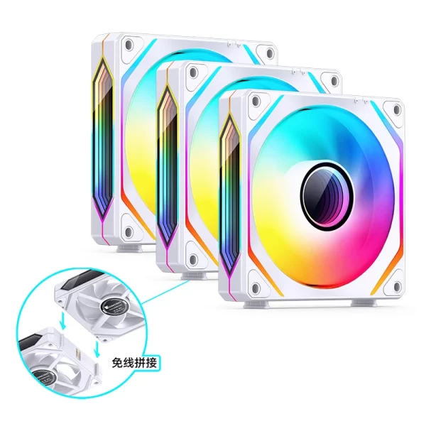 QUẠT TẢN NHIỆT JONSBO ZL-120W WHITE - Hình ảnh 16
