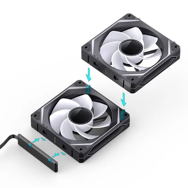 QUẠT TẢN NHIỆT JONSBO ZL-120BR BLACK - Hình ảnh 13