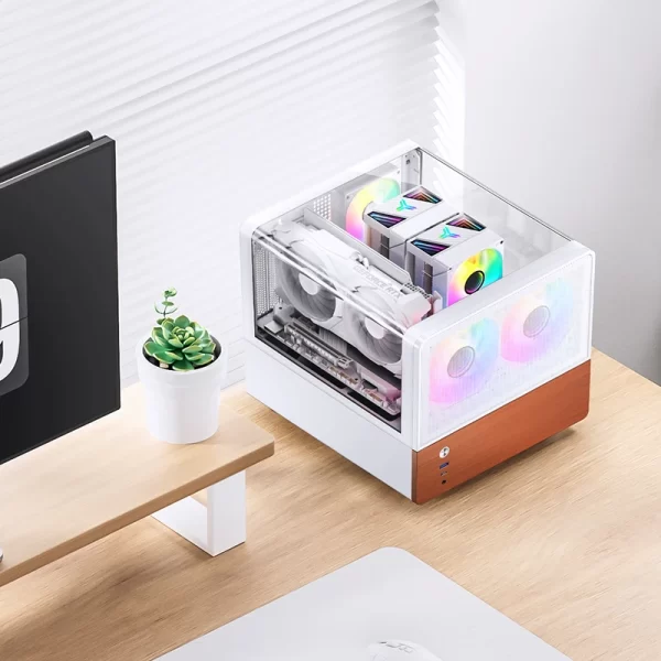 VỎ CASE PC JONSBO V12 WHITE - Ảnh 2