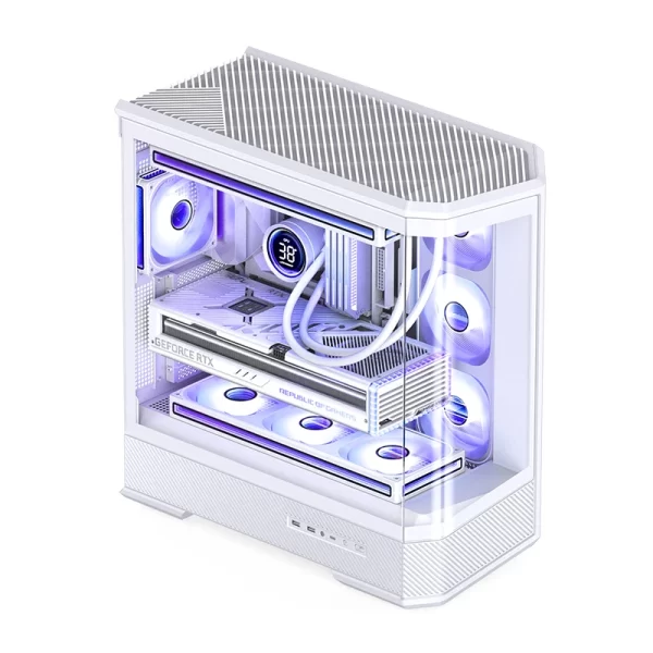 VỎ CASE PC JONSBO D400 WHITE - Ảnh 2