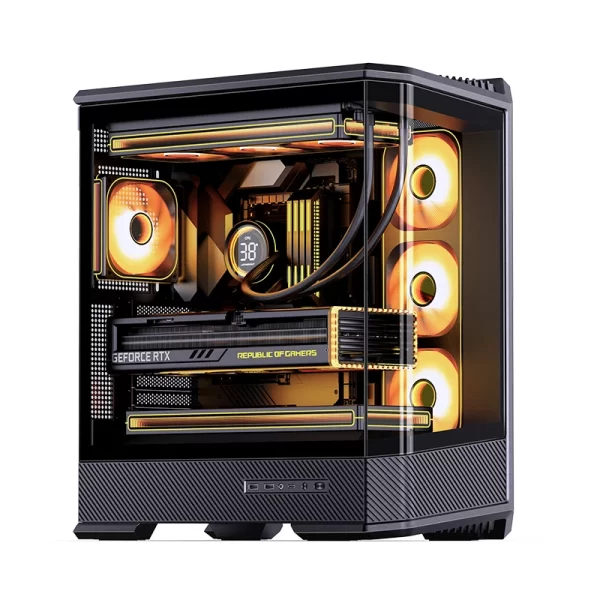 VỎ CASE PC JONSBO D400 BLACK - Hình ảnh 2