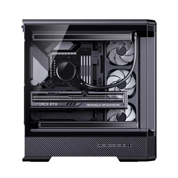 VỎ CASE PC JONSBO D400 BLACK - Hình ảnh 3