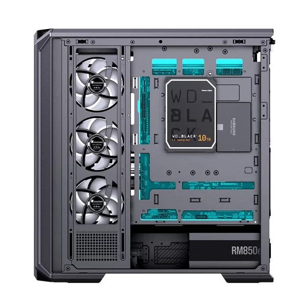 VỎ CASE PC JONSBO D400 BLACK - Hình ảnh 6
