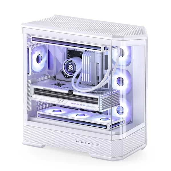 VỎ CASE PC JONSBO D400 WHITE - Ảnh 6