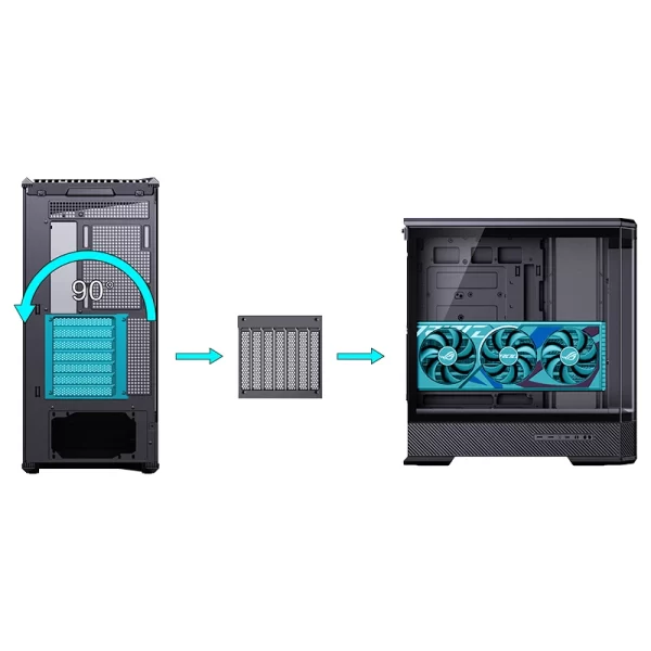 VỎ CASE PC JONSBO D400 BLACK - Hình ảnh 18