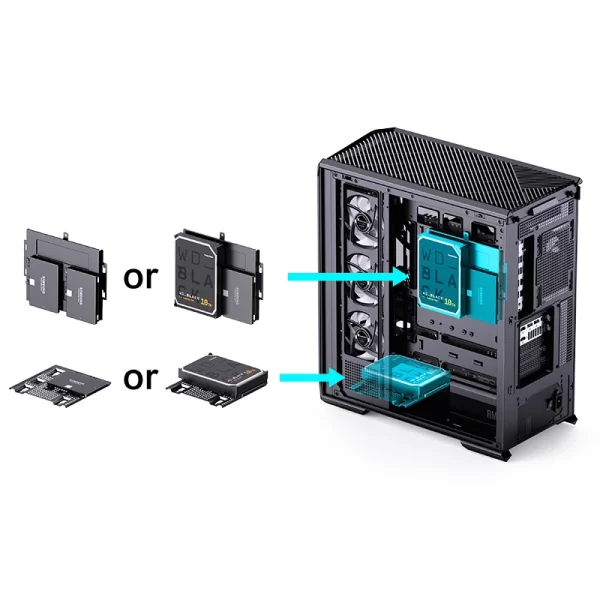 VỎ CASE PC JONSBO D400 BLACK - Hình ảnh 19