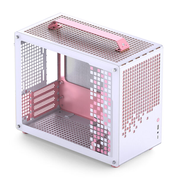 VỎ CASE PC M-ATX JONSBO Z20 MINI TOWER M-ATX PINK WHITE - Ảnh 2