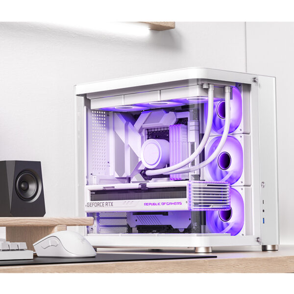 VỎ CASE PC JONSBO TK-2 WHITE - Hình ảnh 2