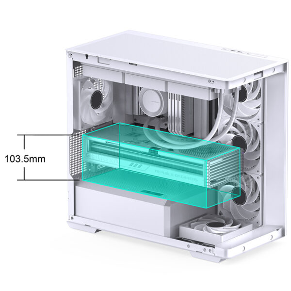 VỎ CASE PC JONSBO D300 WHITE - Hình ảnh 6