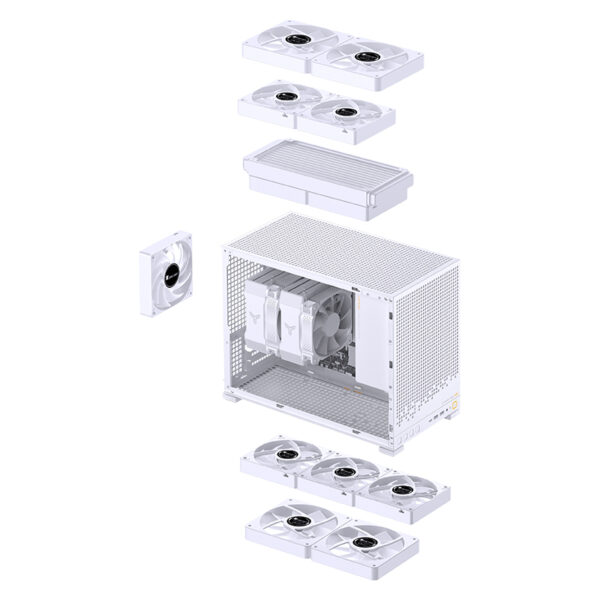 VỎ CASE PC JONSBO D32 PRO WHITE - Hình ảnh 9