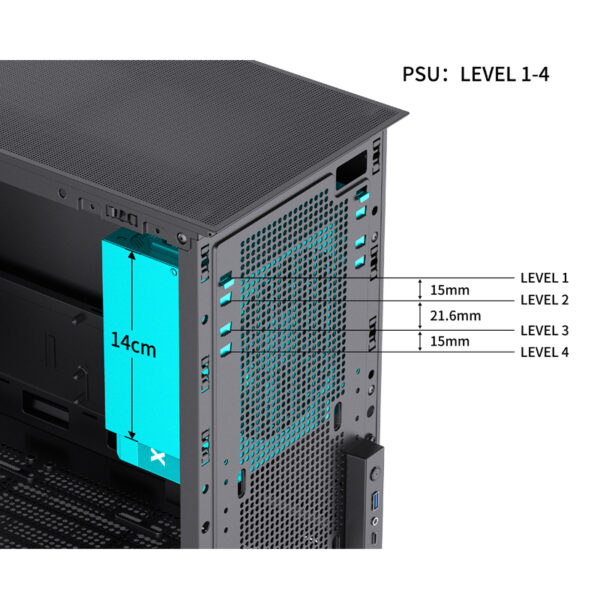 VỎ CASE PC JONSBO D31 STD BLACK - Ảnh 18