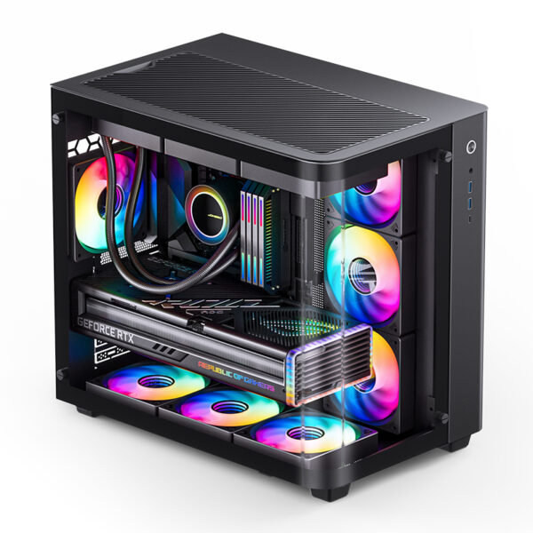VỎ CASE PC JONSBO TK-3 BLACK - Ảnh 2