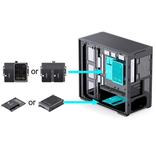 VỎ CASE PC JONSBO D300 BLACK - Hình ảnh 22