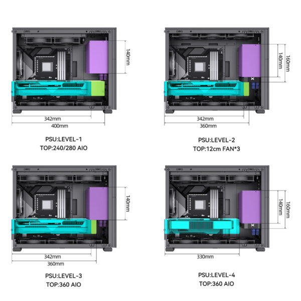 VỎ CASE PC JONSBO D31 STD BLACK - Ảnh 3
