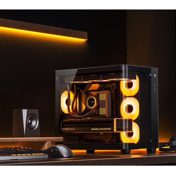 VỎ CASE PC JONSBO TK-3 BLACK - Ảnh 4