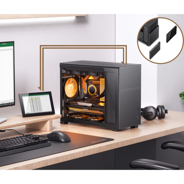 VỎ CASE PC JONSBO D31 MESH SCREEN BLACK - Hình ảnh 10