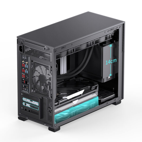 VỎ CASE PC JONSBO D31 MESH SCREEN BLACK - Hình ảnh 24