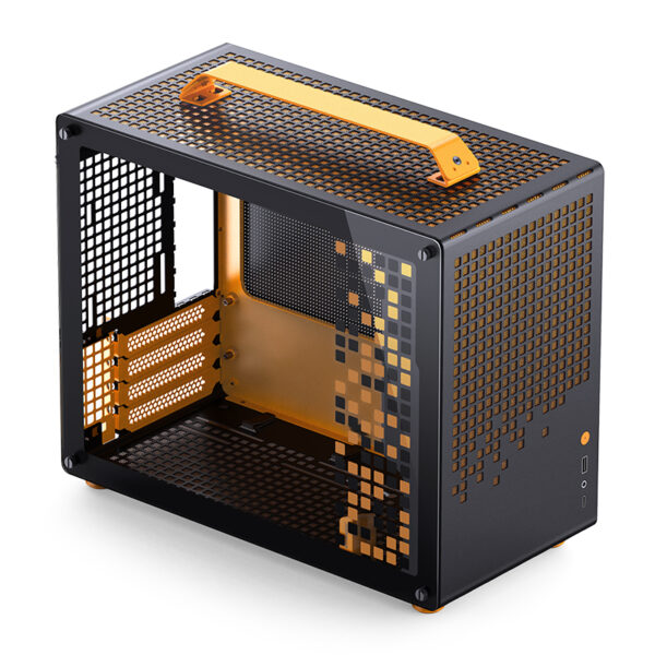 VỎ CASE PC M-ATX JONSBO Z20 MINI TOWER M-ATX ORANGE BLACK - Ảnh 2