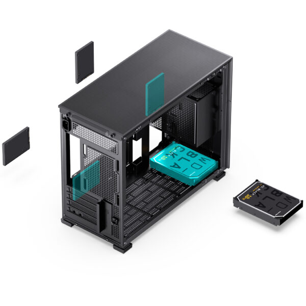 VỎ CASE PC JONSBO D31 MESH MINI TOWER M-ATX (BLACK) - Hình ảnh 10