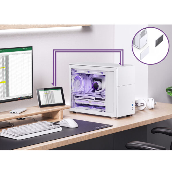 VỎ CASE PC JONSBO D31 STD SCREEN WHITE - Hình ảnh 10