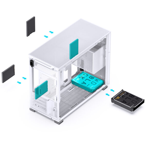 VỎ CASE PC JONSBO D31 STD SCREEN WHITE - Hình ảnh 8