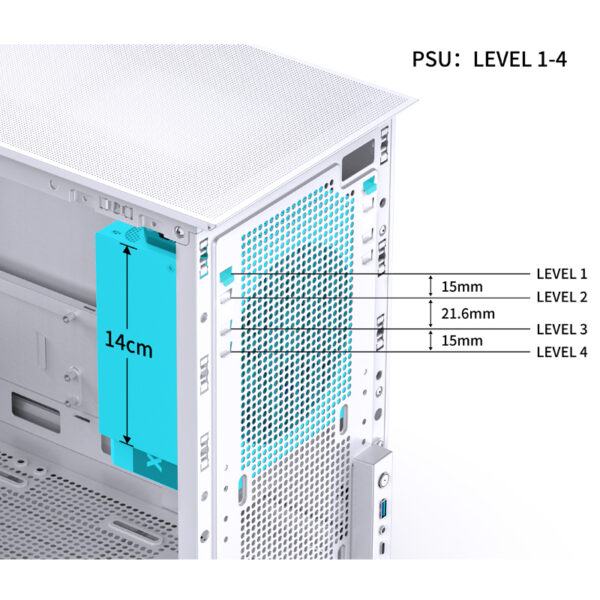 VỎ CASE PC JONSBO D31 STD WHITE - Ảnh 16