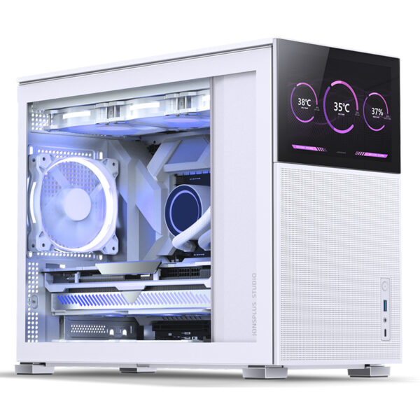 VỎ CASE PC JONSBO D31 MESH SCREEN WHITE - Hình ảnh 6