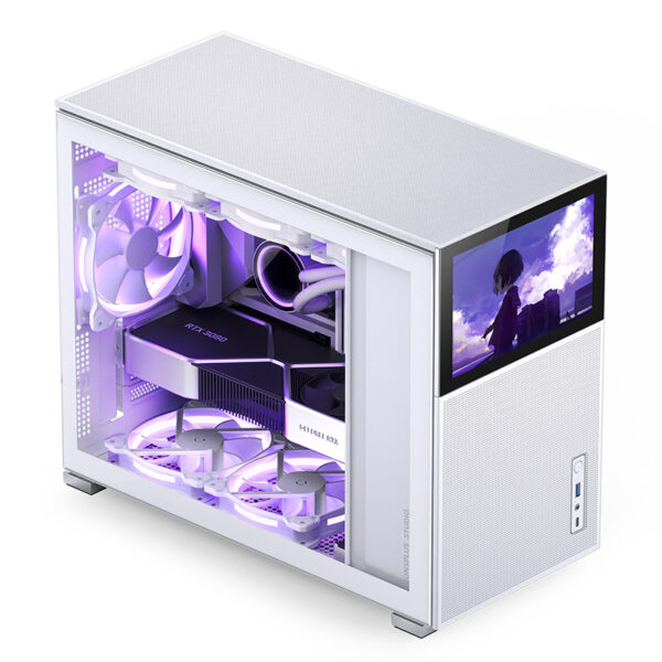 VỎ CASE PC JONSBO D31 MESH SCREEN WHITE - Hình ảnh 5