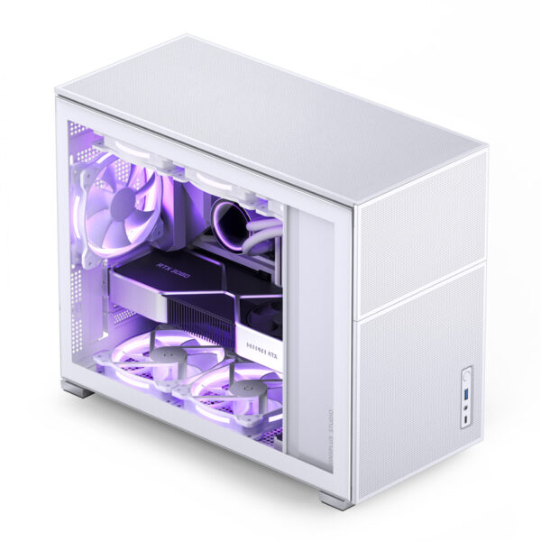 VỎ CASE PC JONSBO D31 MESH WHITE - Hình ảnh 2