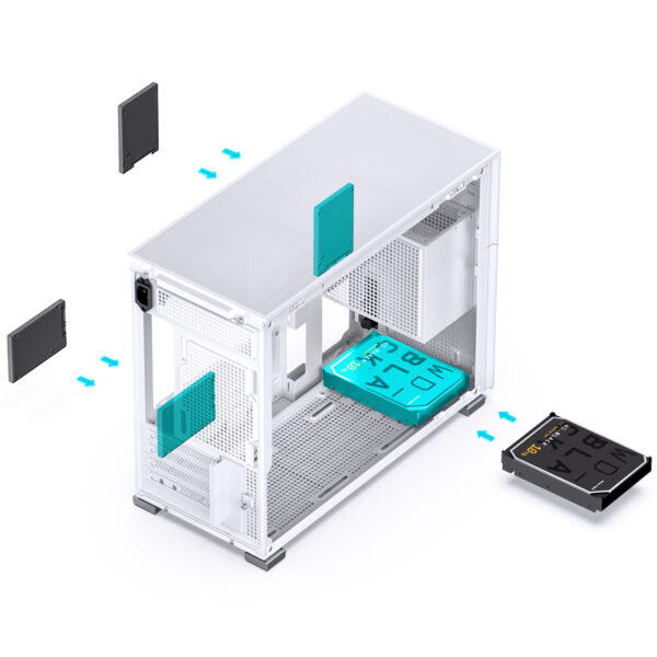 VỎ CASE PC JONSBO D31 MESH WHITE - Hình ảnh 10