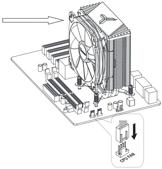 Lắp tản nhiệt khí CR-1000 lên CPU