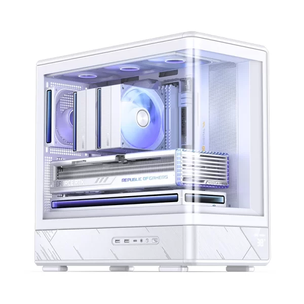 VỎ CASE PC JONSBO M-ATX D200 WHITE - Ảnh 4