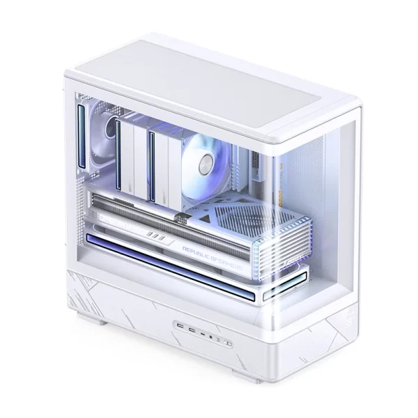 VỎ CASE PC JONSBO M-ATX D200 WHITE - Ảnh 3