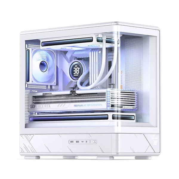 VỎ CASE PC JONSBO M-ATX D200 WHITE - Ảnh 2