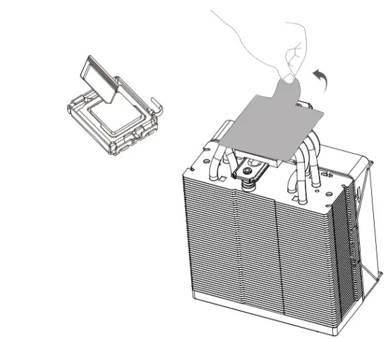 Bóc lớp bảo vệ và bôi keo tản nhiệt