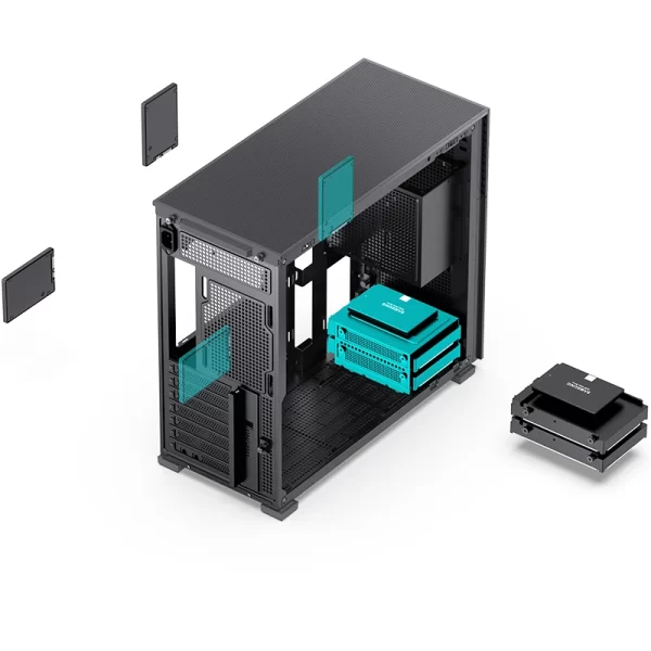VỎ CASE PC JONSBO D41 MESH SCREEN BLACK - Ảnh 46