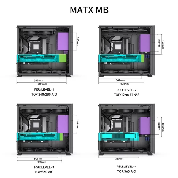 VỎ CASE PC JONSBO D41 MESH SCREEN BLACK - Ảnh 42