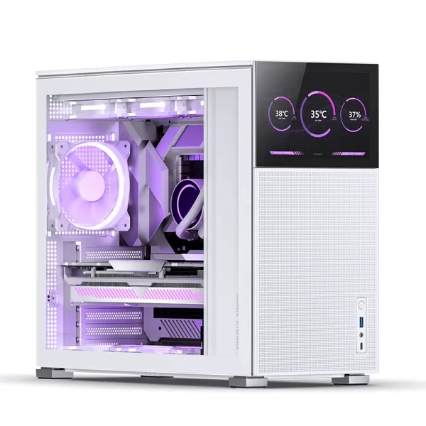 VỎ CASE PC JONSBO D41 MESH SCREEN WHITE - Ảnh 4