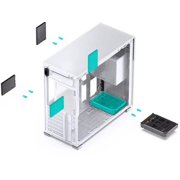 VỎ CASE PC JONSBO D41 MESH SCREEN WHITE - Ảnh 22
