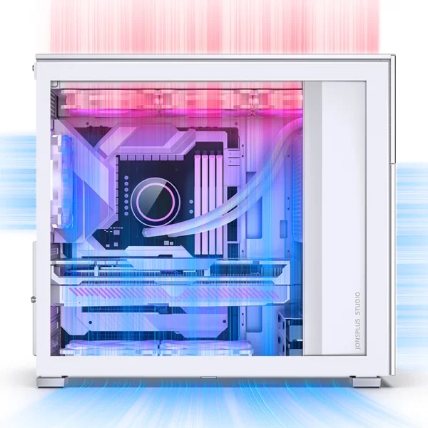 VỎ CASE PC JONSBO D41 MESH SCREEN WHITE - Ảnh 25